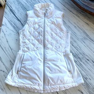 Lululemon Outdoor Winter White Sleeveless Vest - Polyester Nylon Lycra